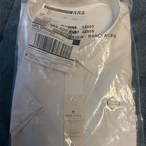 Oak Hill Men's Classic White Short Sleeve Shirt